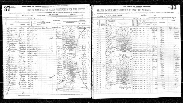 Registro Immigrazione Stati Uniti D'America