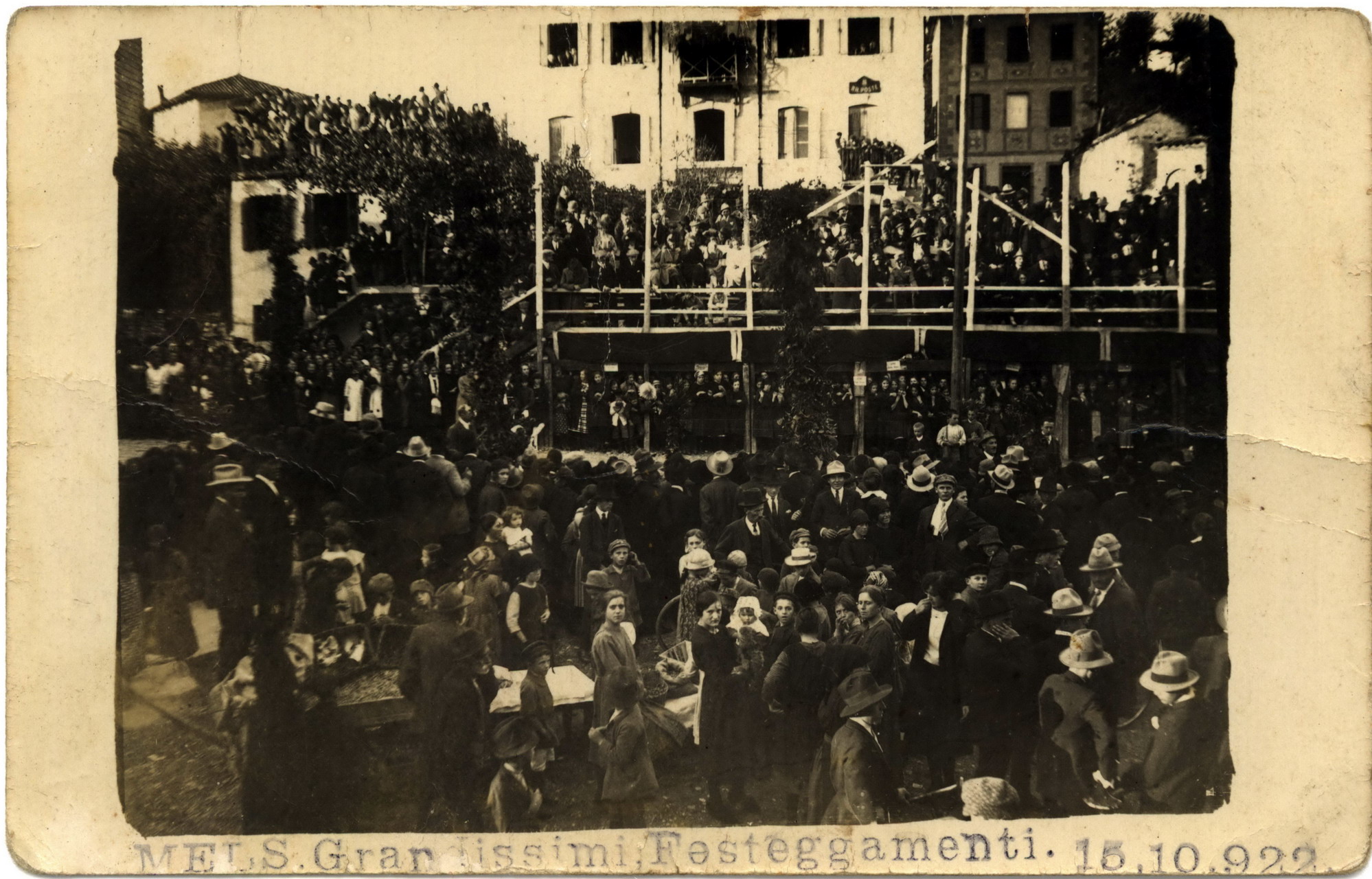 Mels Grandissimi Festeggiamenti 15 10 1922